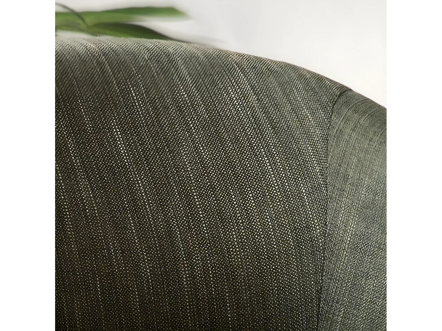 Poltrona struttura in compensato, schiuma e rivestimento Verde 74x79