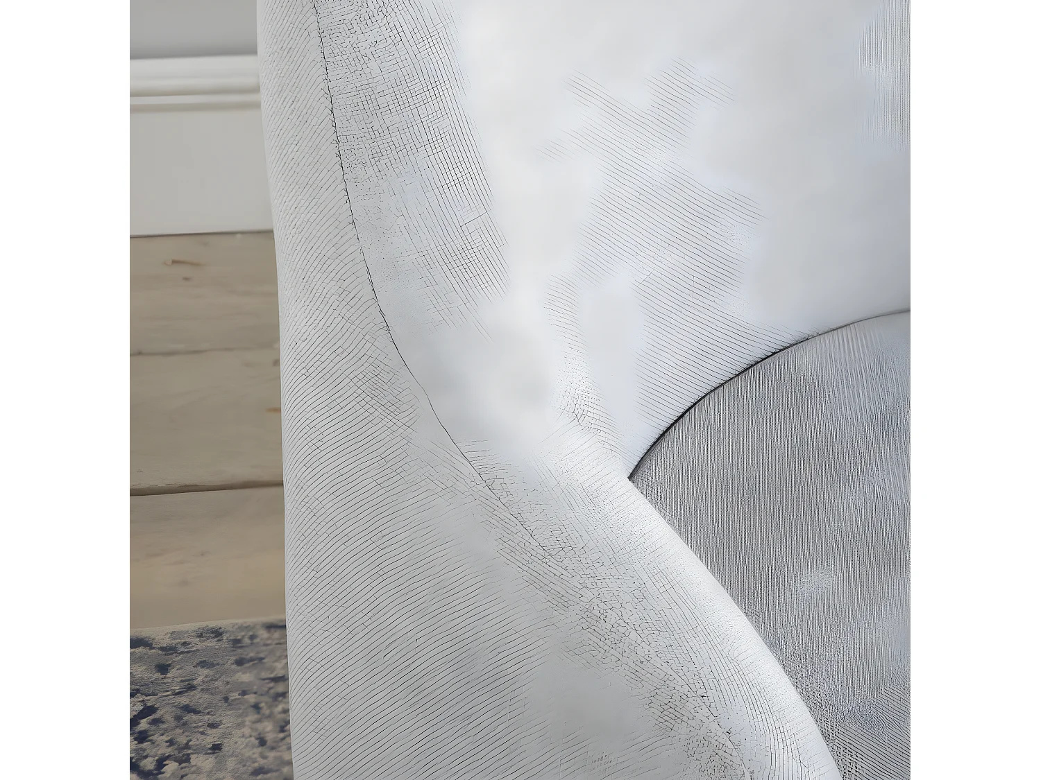 Poltrona stoffa e legno Gris (629) 62x77