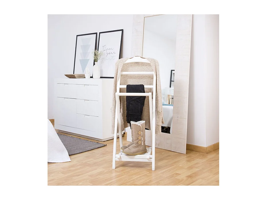 Servo muto legno massello bianco 40x113