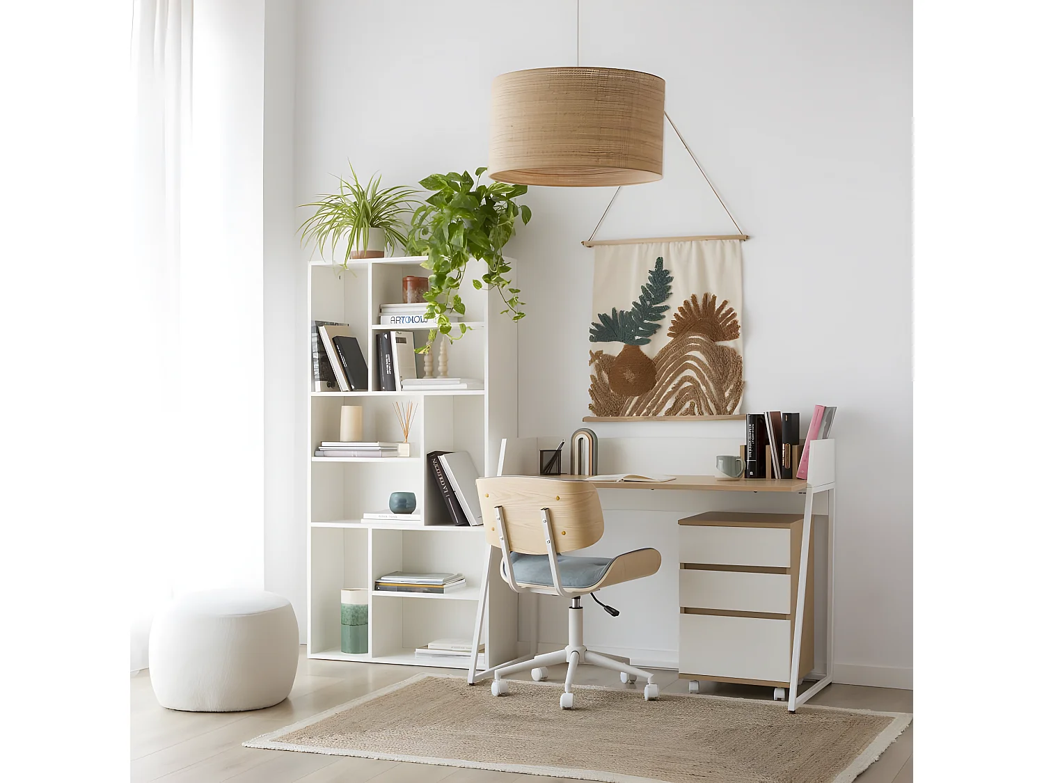 Chaise de bureau rembourrée en mdf Vert (605) 61x87