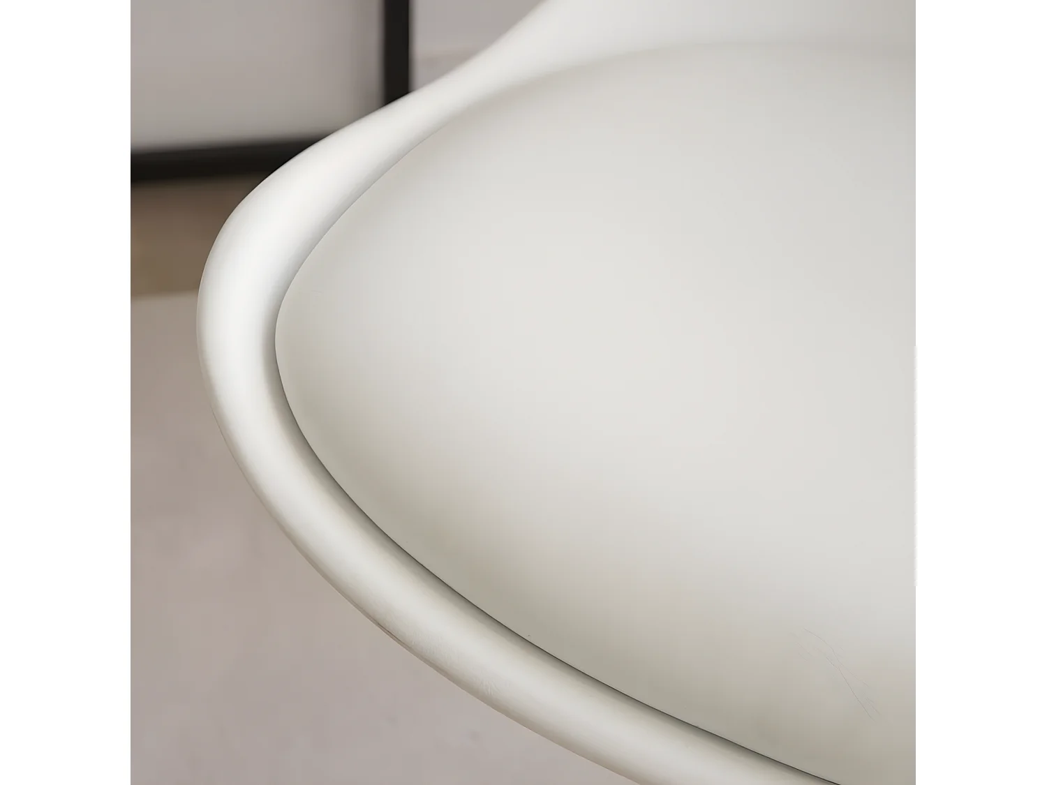 Sedia da scrivania materiale di iniezione bianco 58x83