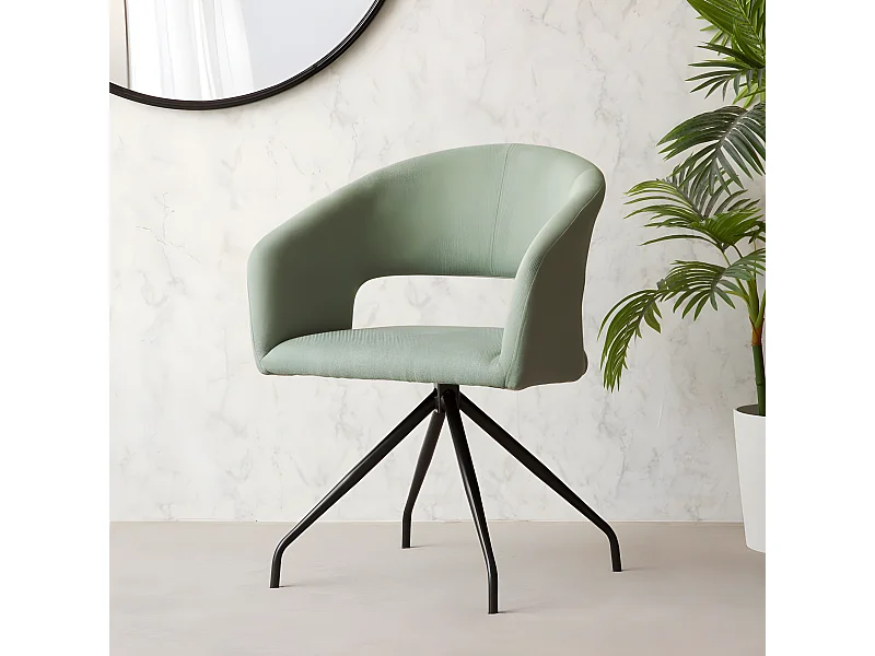 Sedia da scrivania tappezzato Verde (601) 57x79