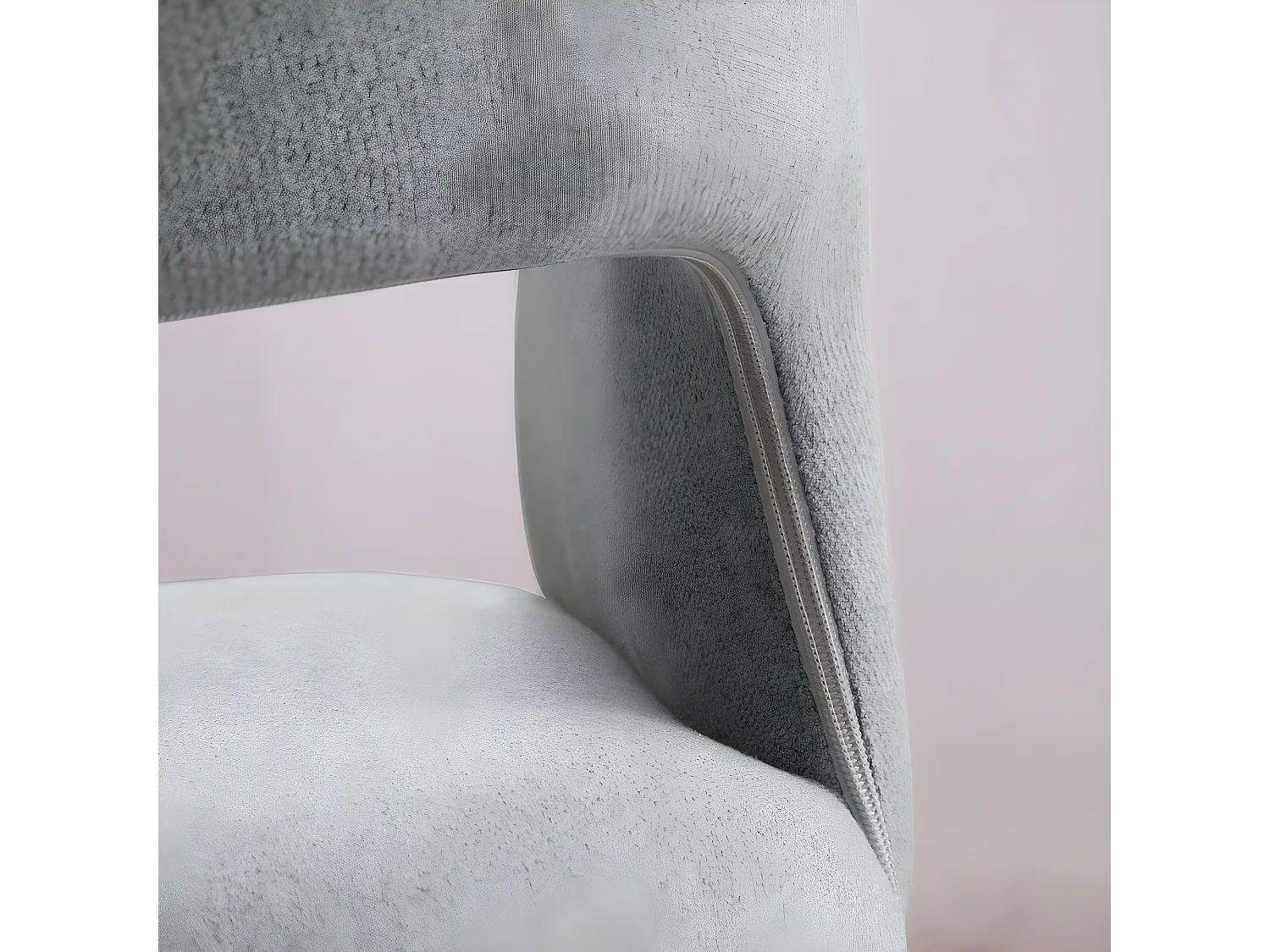 Chaise de bureau en tapisserie Gris (600) 60x79