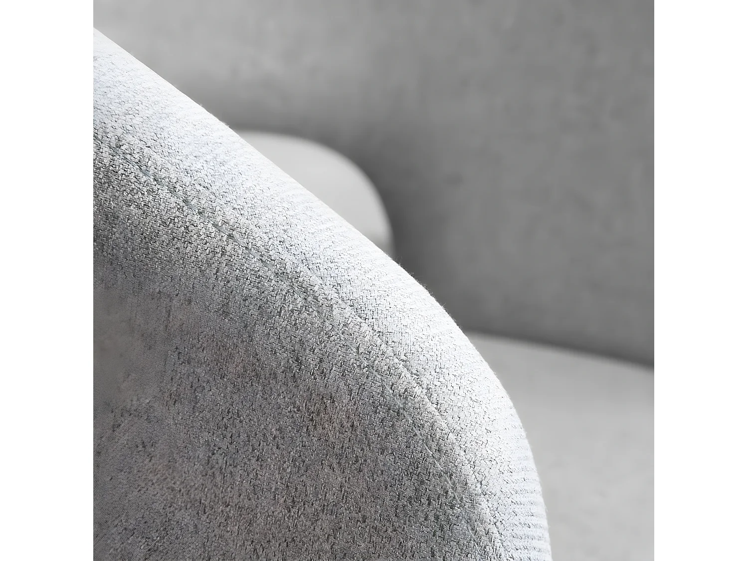 Chaise de bureau en tapisserie Gris (600) 60x79