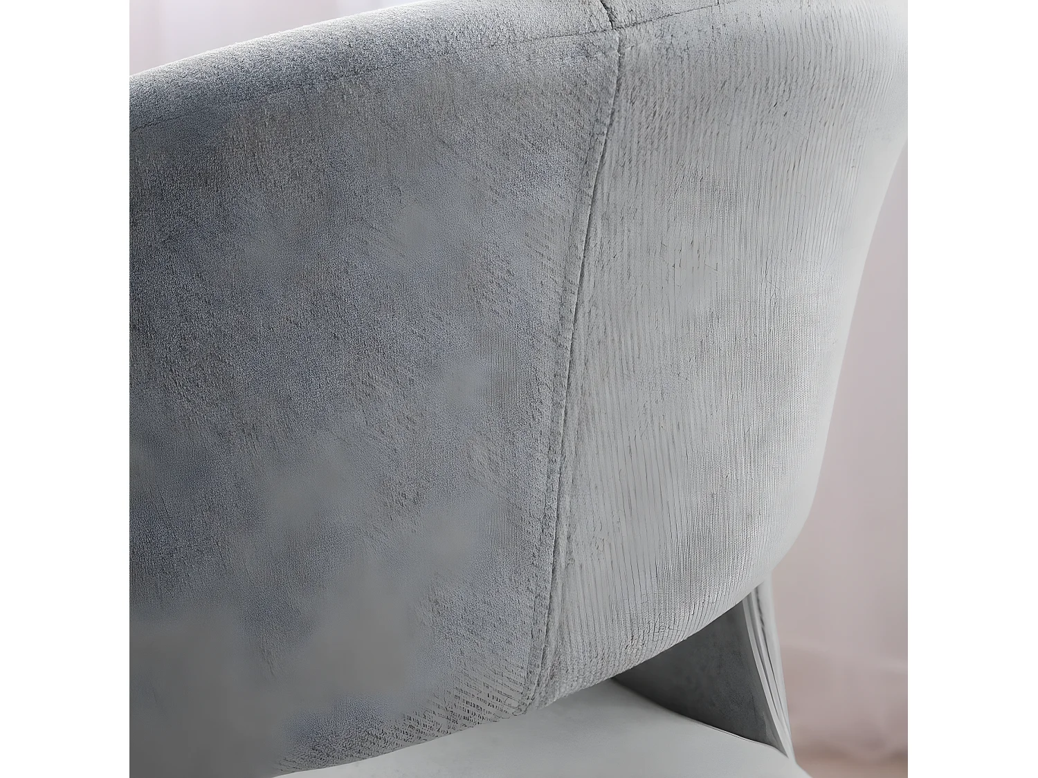 Chaise de bureau en tapisserie Gris (600) 60x79