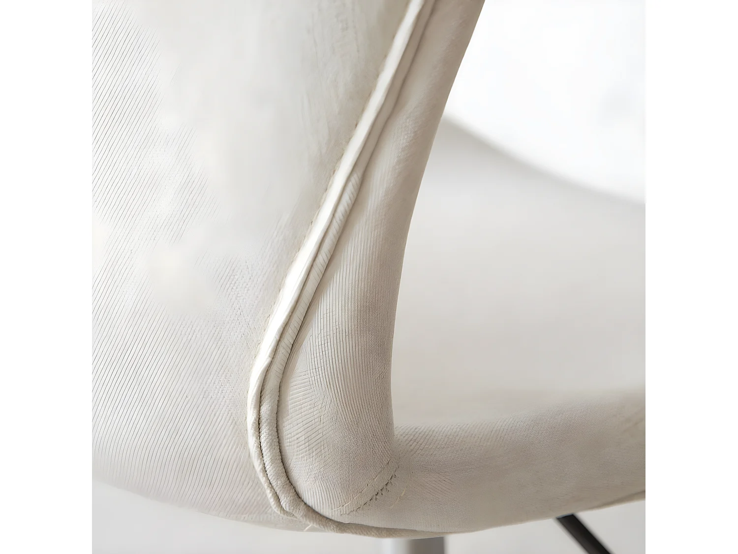 Sedia da scrivania in tessuto tappezzato Beige (603) 56x85