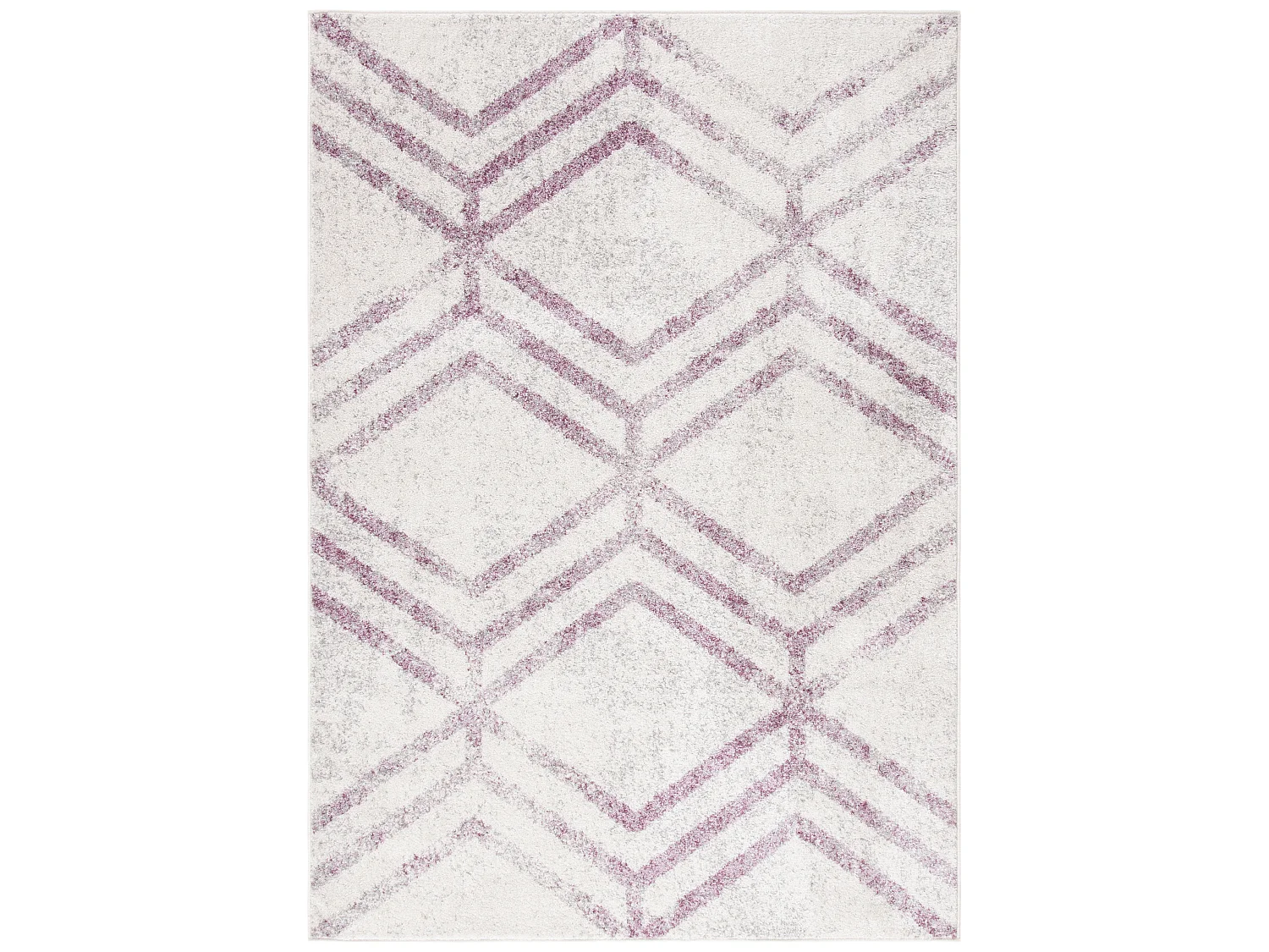 Tapis Ivoire/Prune 122 x 183 cm - Riley
