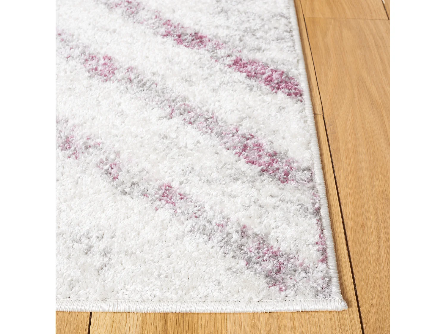 Tapis Ivoire/Prune 122 x 183 cm - Riley