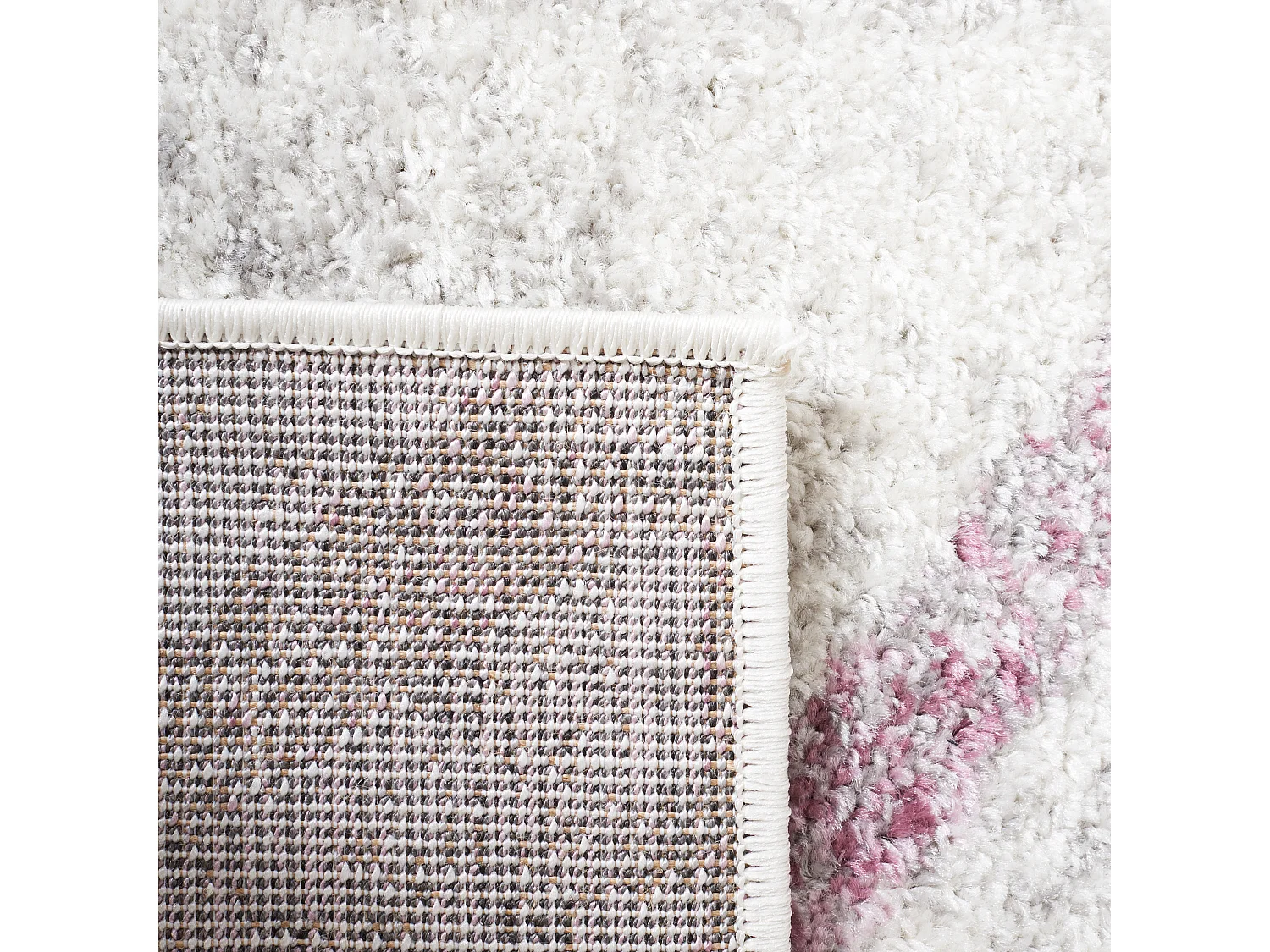 Tapis Ivoire/Prune 122 x 183 cm - Riley