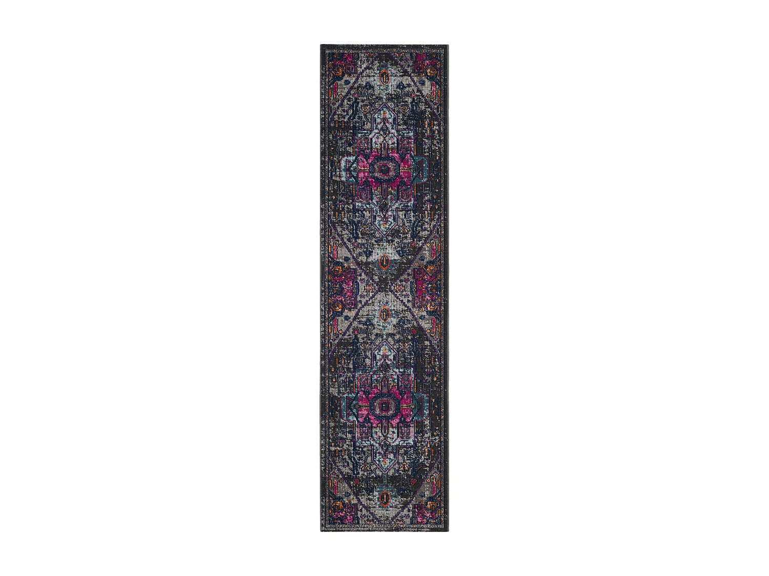 Tapis Gris/Rose 66 X 244 cm - Alroy