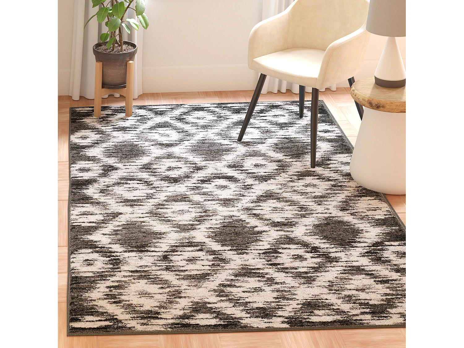 Tapis Gris/Neutre 155 X 229 cm - Izzy