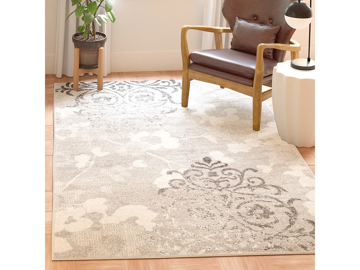 Tapis Argent/Ivoire 122 x 183 cm - Bryana