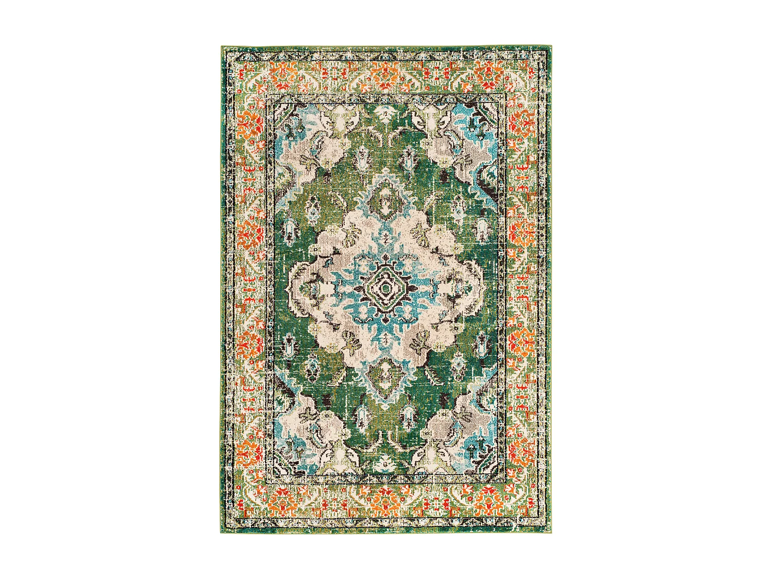 Tapis Vert/Bleu 201 X 279 cm - Milà