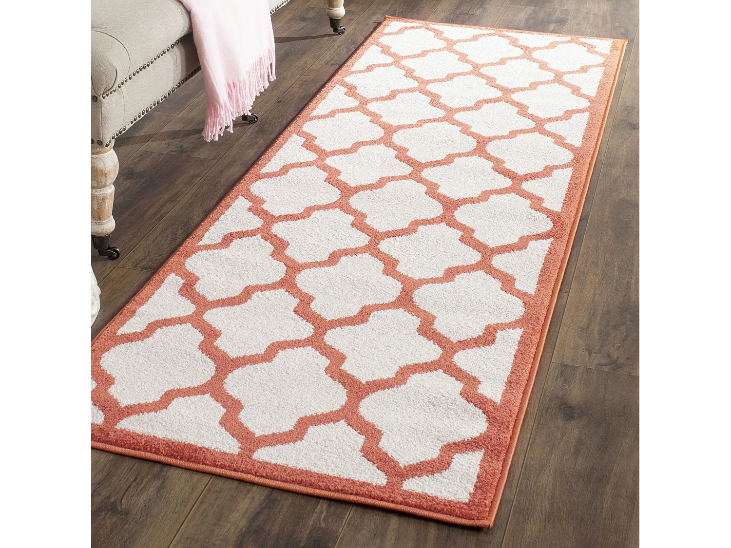Tapis Neutre/Orange 69 X 213 cm - Derby