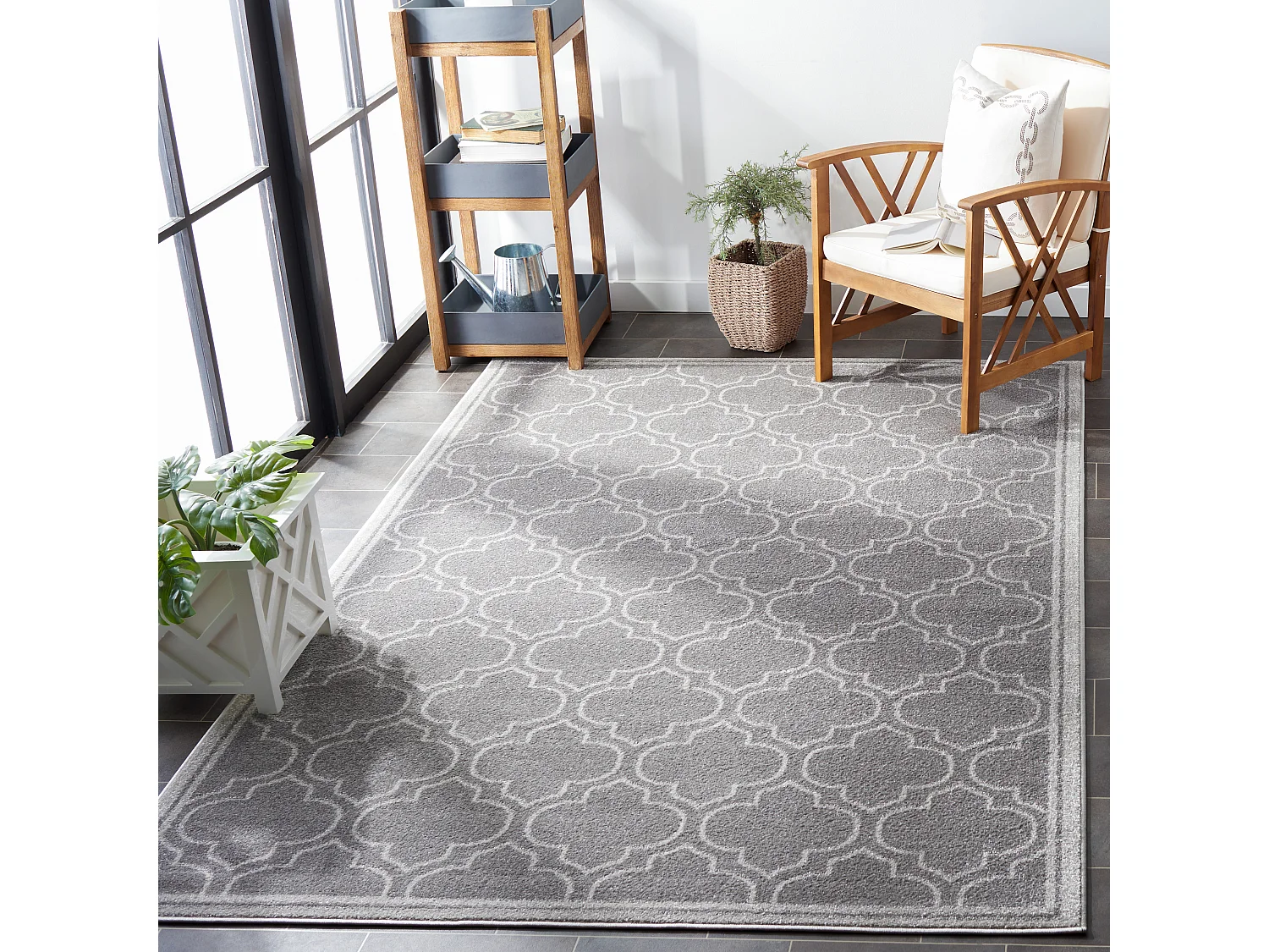 Tapis Gris/Neutre 236 x 305 cm - Tessa