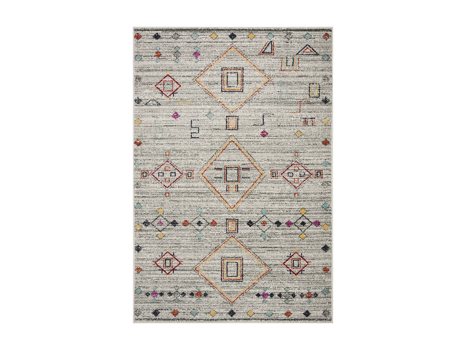 Tapis Gris/Rouge 155 X 229 cm - Sophia