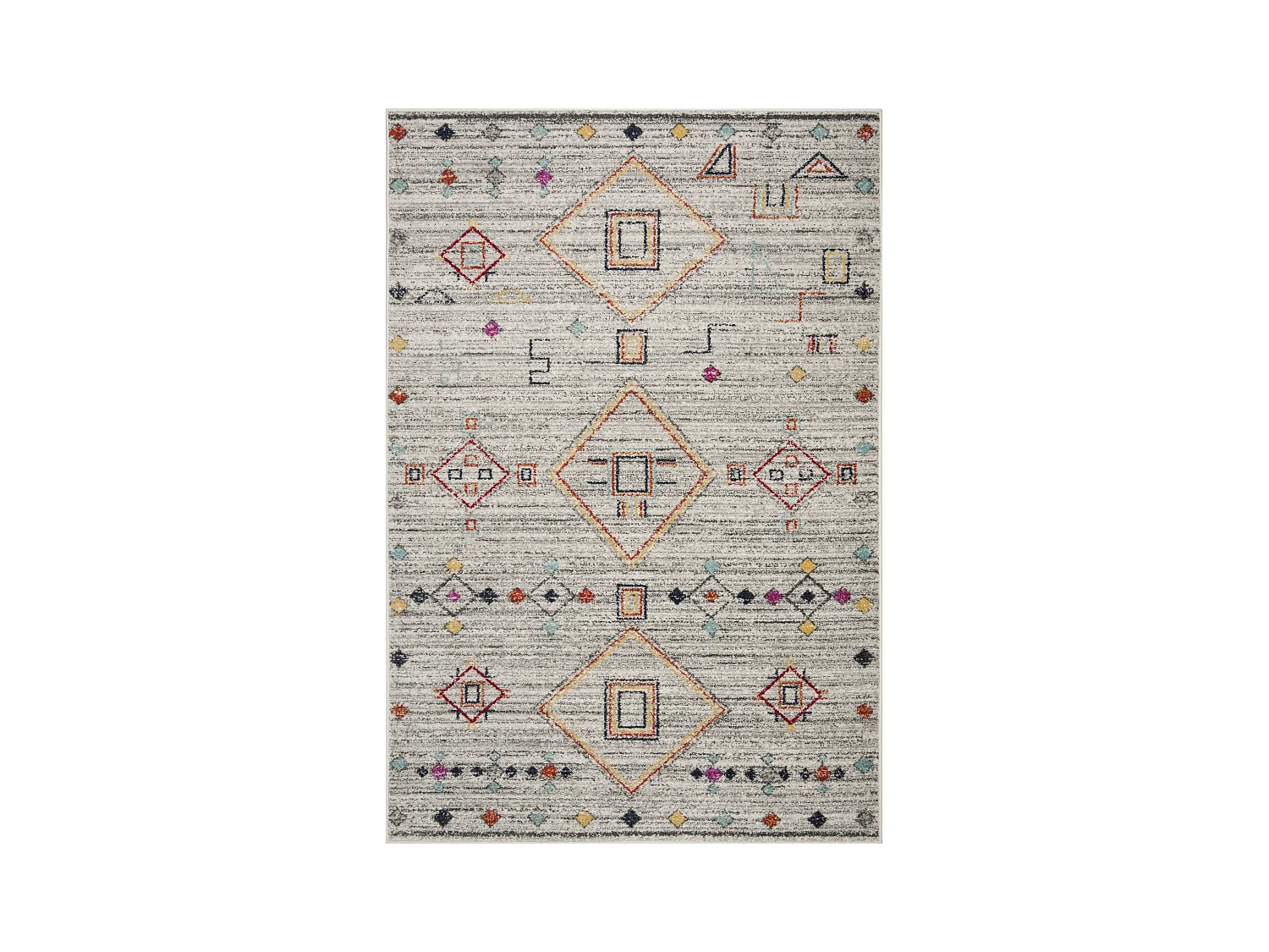 Tapis Gris/Rouge 155 X 229 cm - Sophia