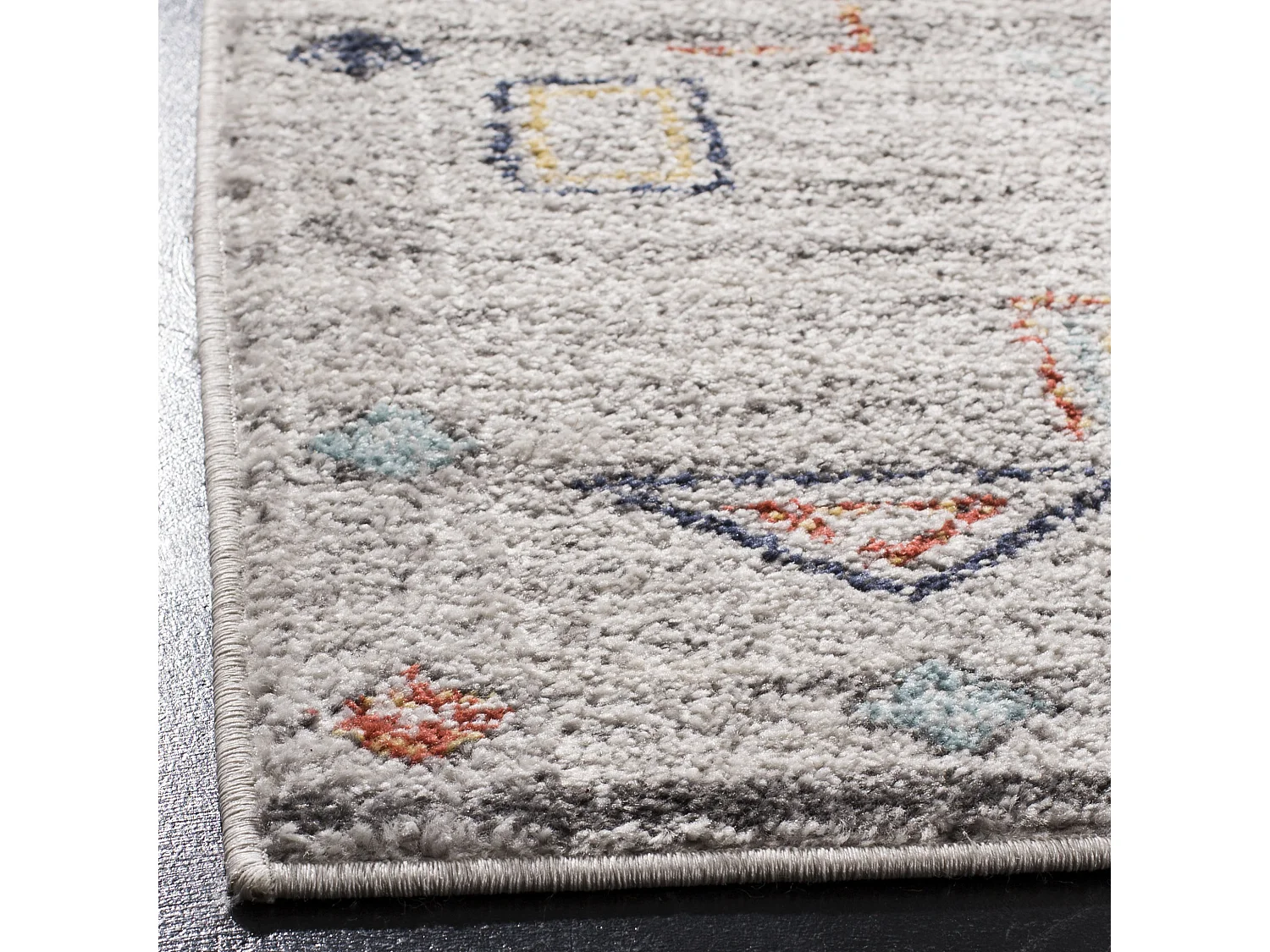 Tapis Gris/Rouge 155 X 229 cm - Sophia