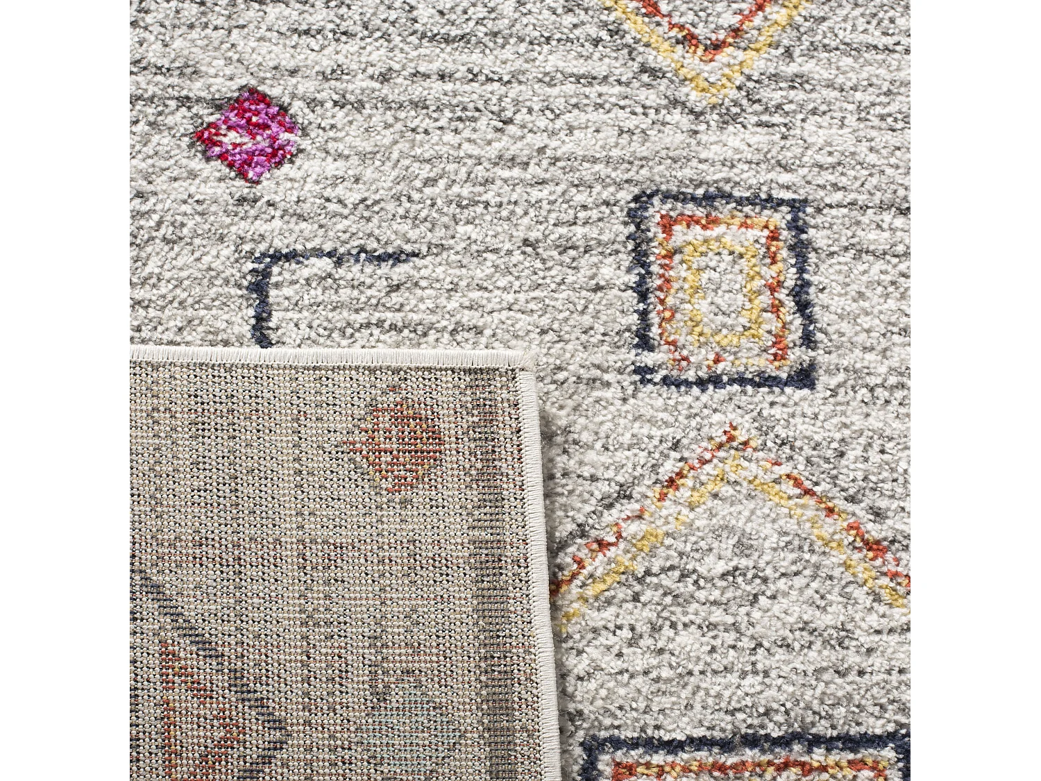 Tapis Gris/Rouge 155 X 229 cm - Sophia