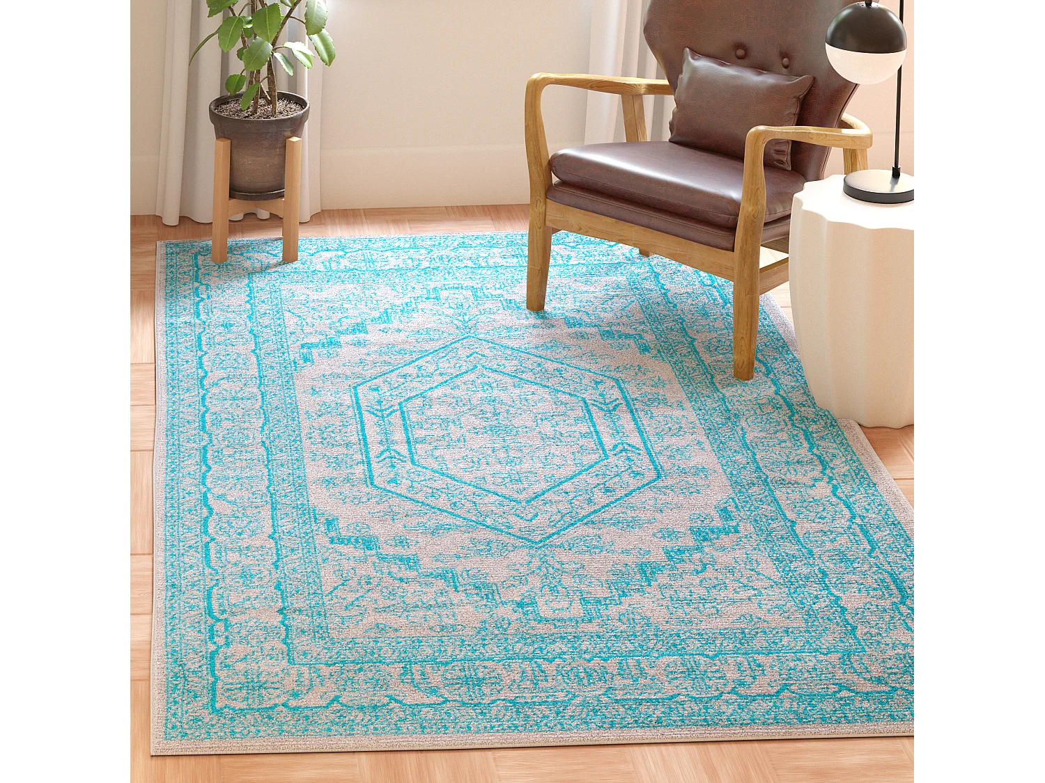 Tapis Gris/Bleu 155 X 229 cm - Arianwen