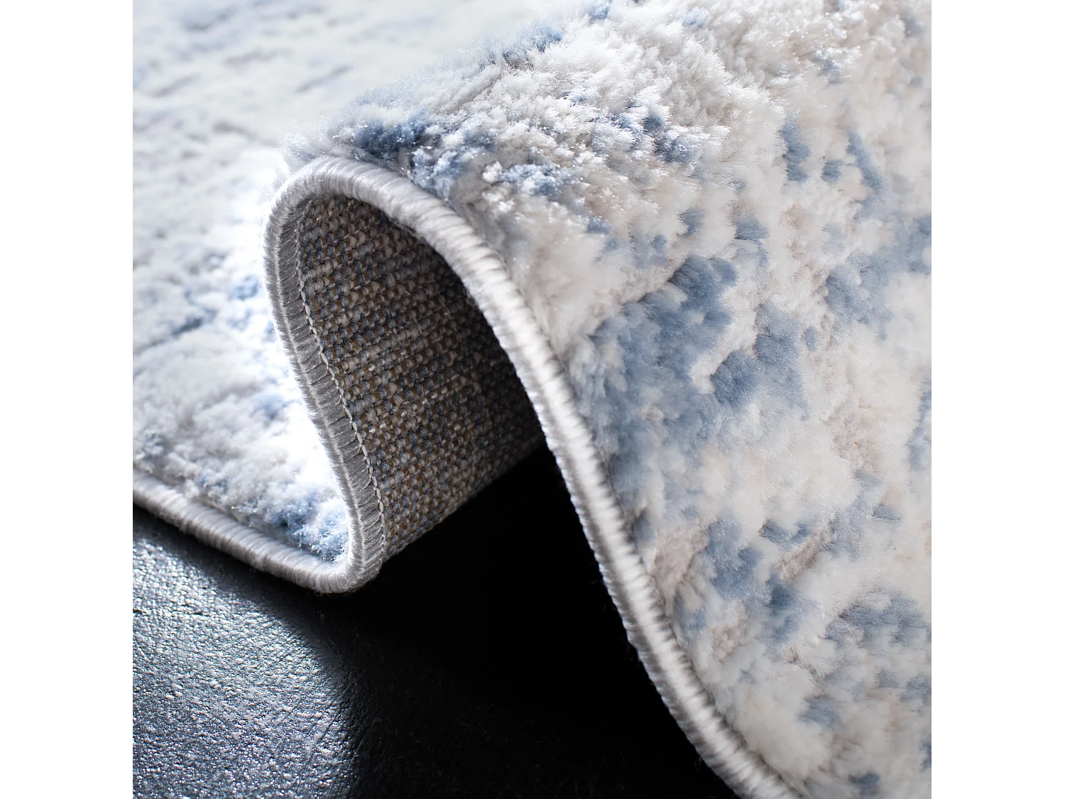 Tapis Neutre/Bleu 91 X 152 cm - Senata