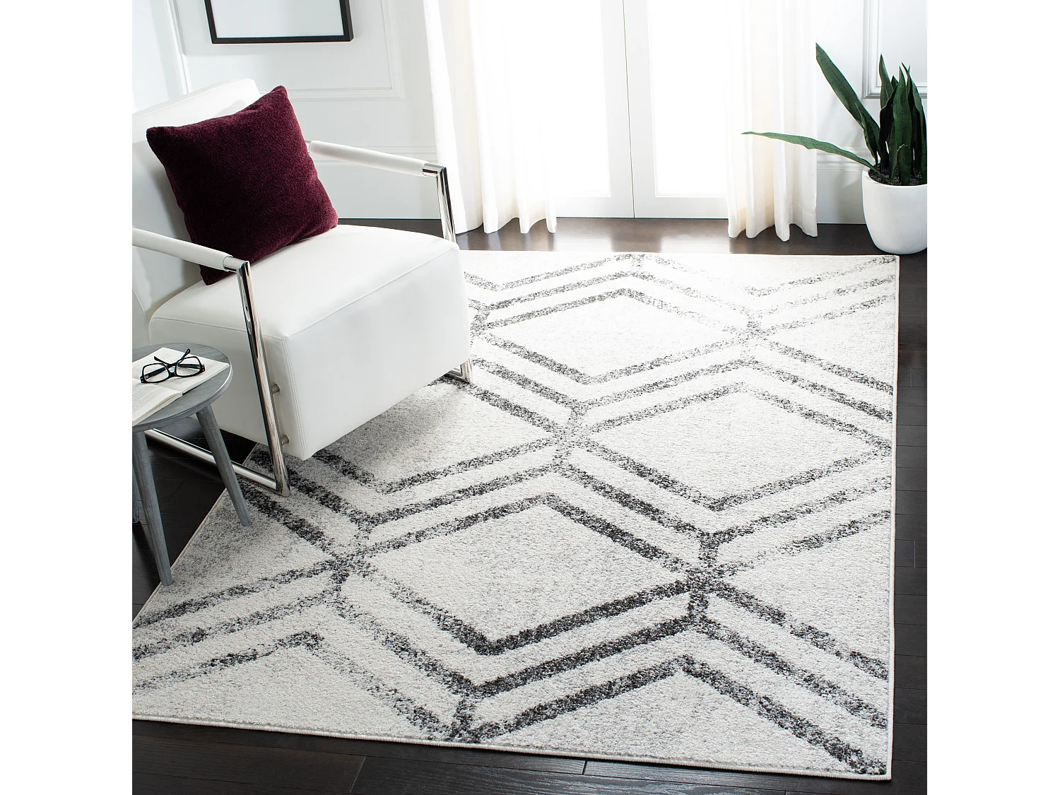 Tapis Neutre/Gris 122 X 183 cm - Riley