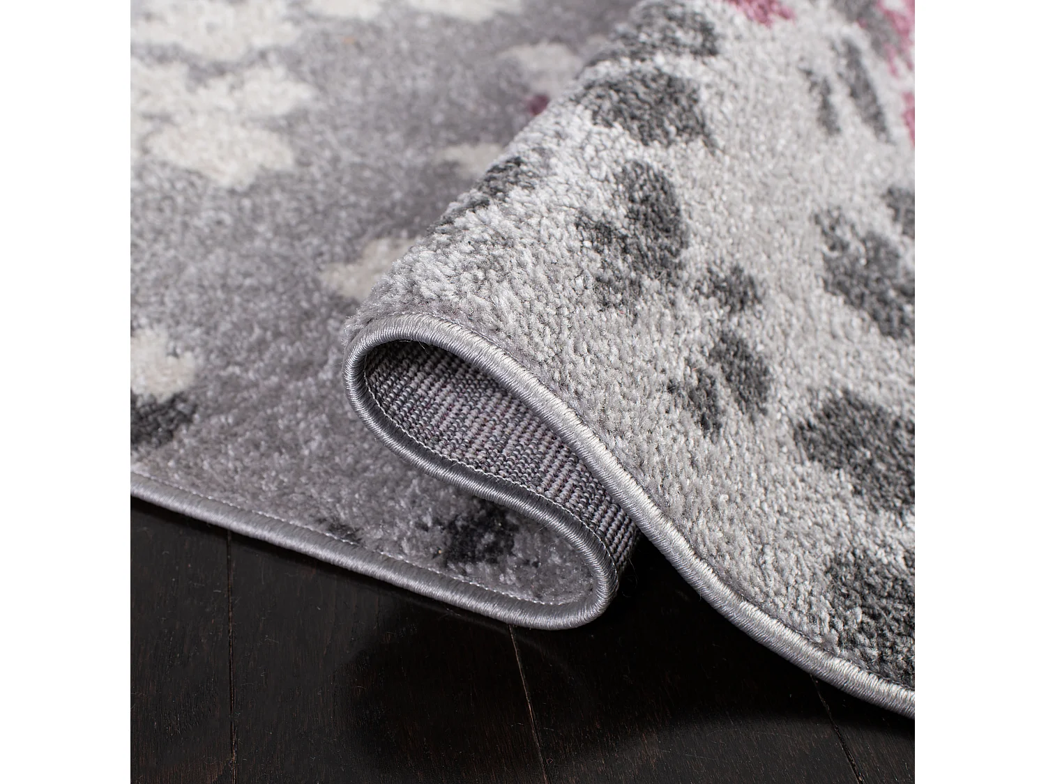 Tapis Gris/Violet 76 X 244 cm - Alyssa