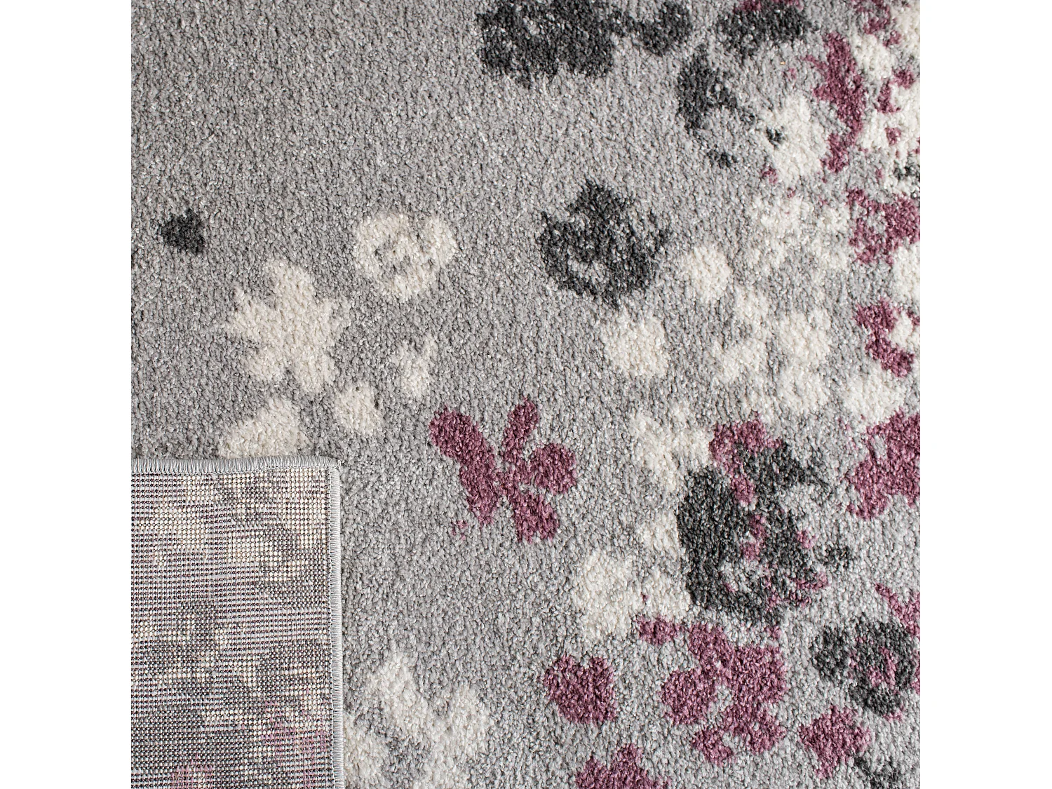 Tapis Gris/Violet 76 X 244 cm - Alyssa