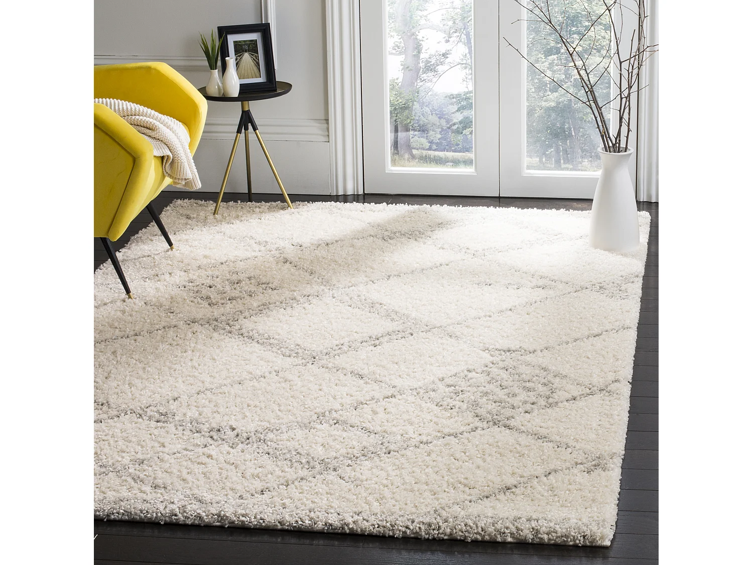 Tapis Neutre/Gris 155 X 229 cm - Fionne