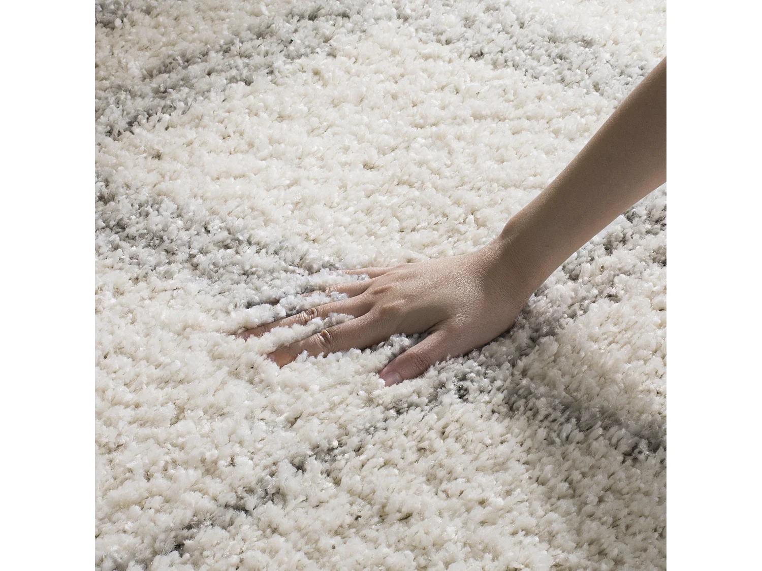 Tapis Neutre/Gris 155 X 229 cm - Fionne