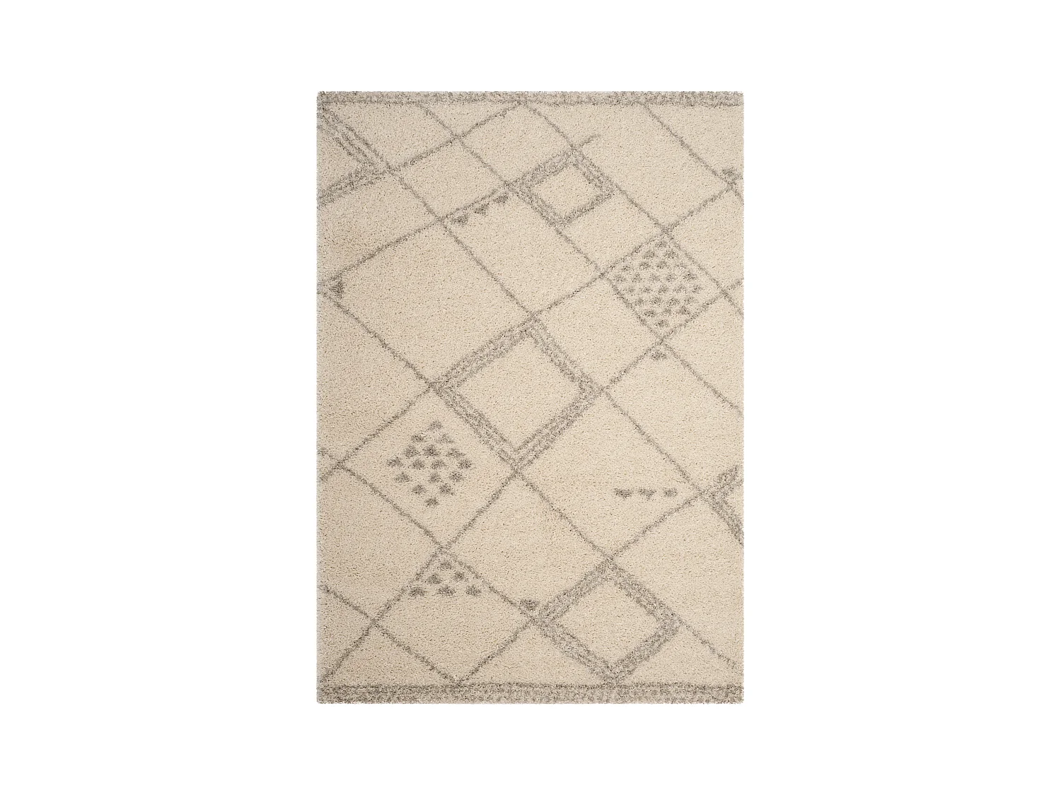 Tapis Neutre/Gris 155 X 229 cm - Fionne