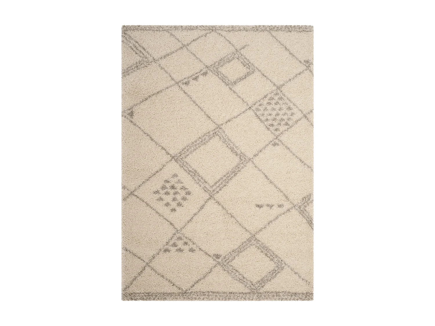 Tapis Neutre/Gris 155 X 229 cm - Fionne
