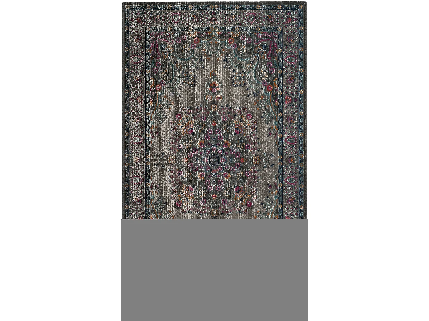 Tapis Gris/Rose 91 X 152 cm - Amorette