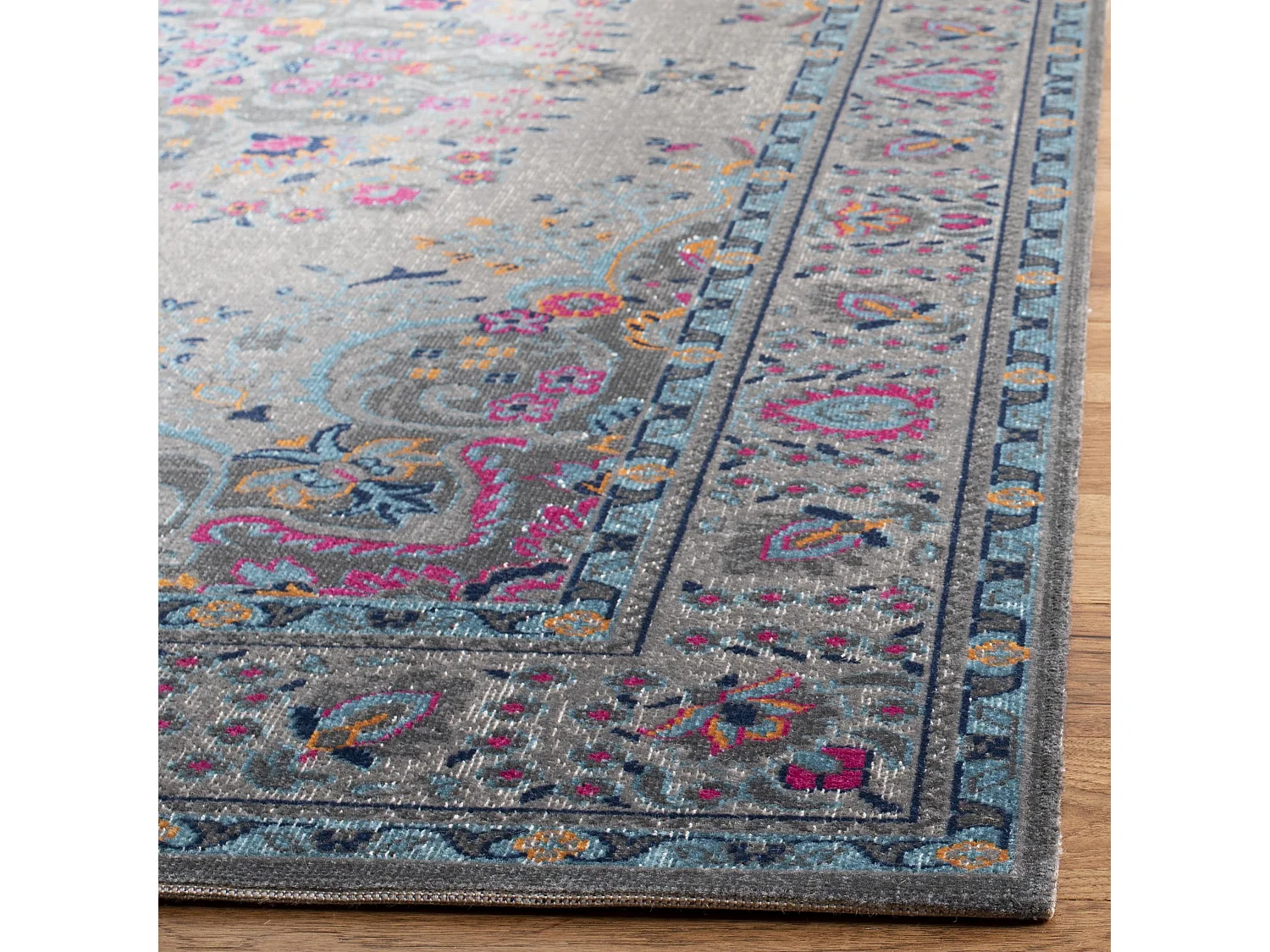 Tapis Gris/Rose 91 X 152 cm - Amorette
