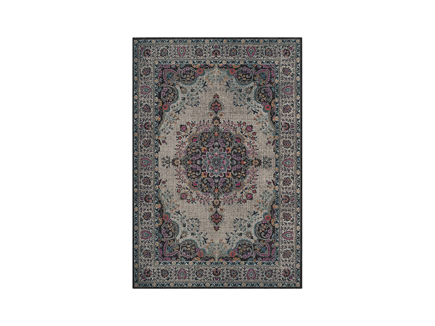 Tapis Gris/Noir 91 X 152 cm - Amorette