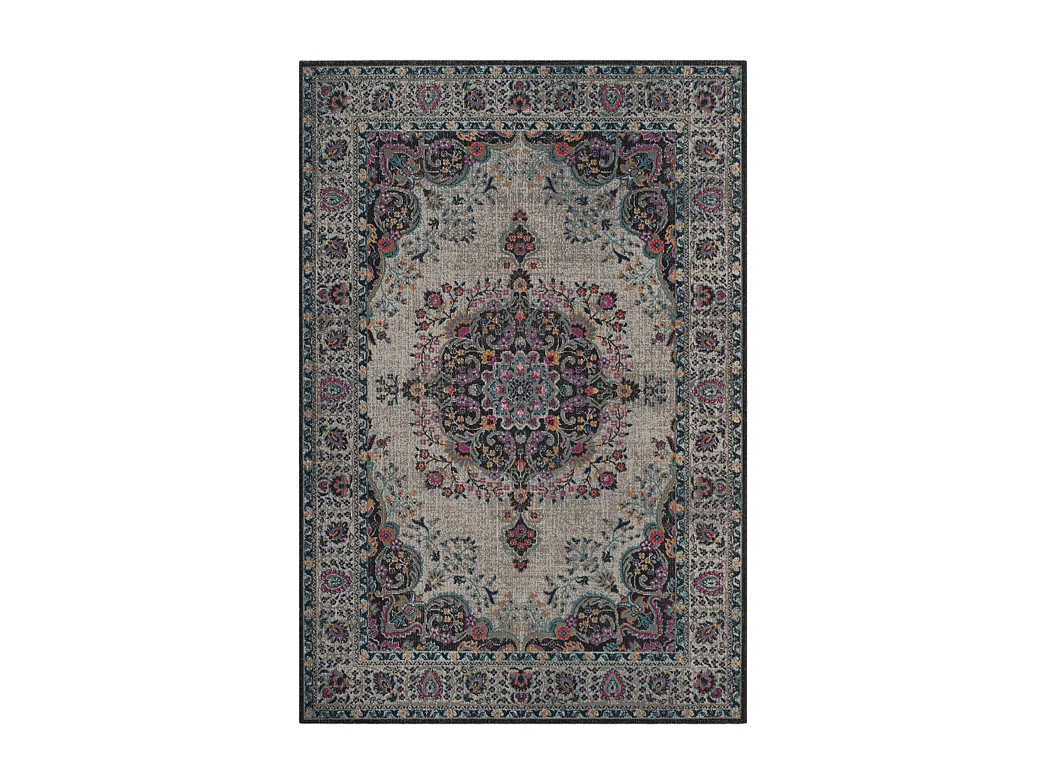 Tapis Gris/Noir 91 X 152 cm - Amorette