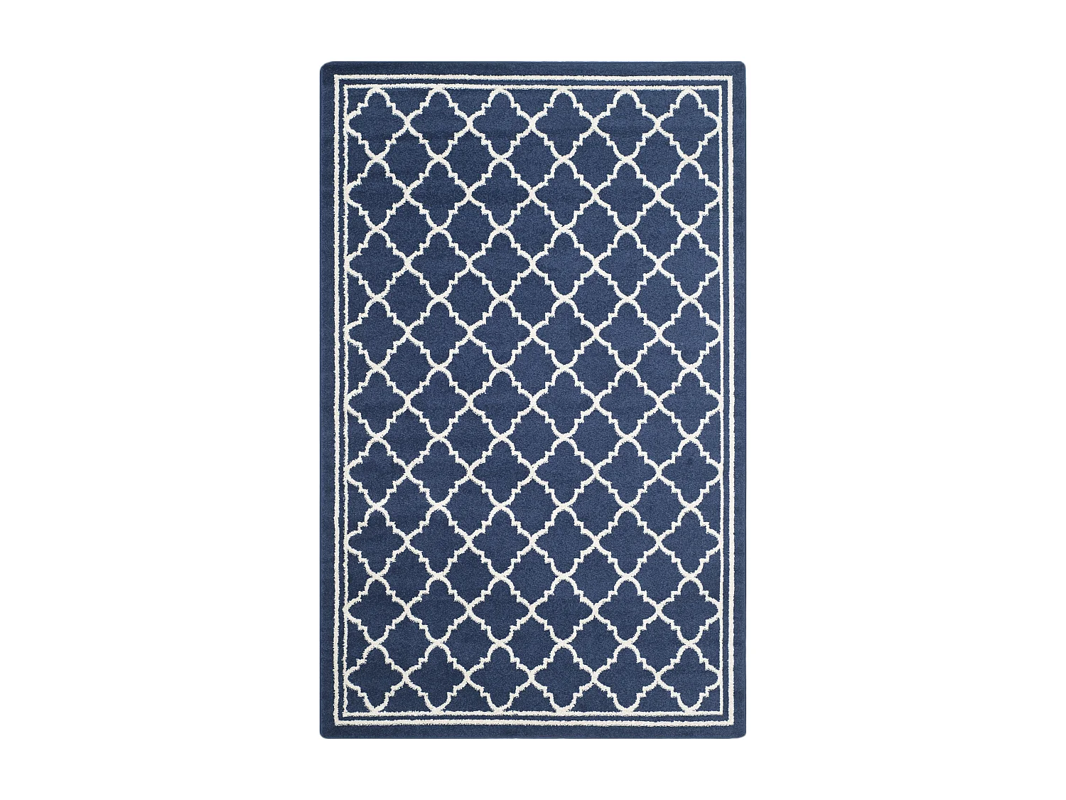 Tapis Bleu Marine/Neutre 122 X 183 cm - Aldona