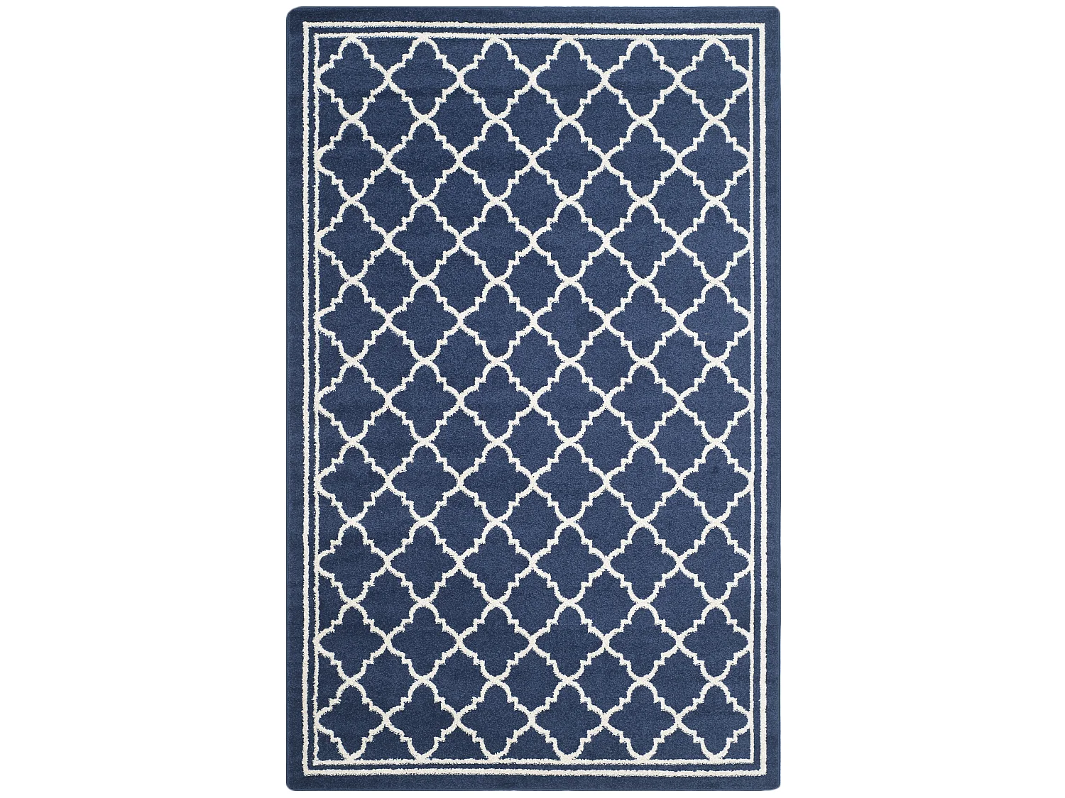 Tapis Bleu Marine/Neutre 122 X 183 cm - Aldona