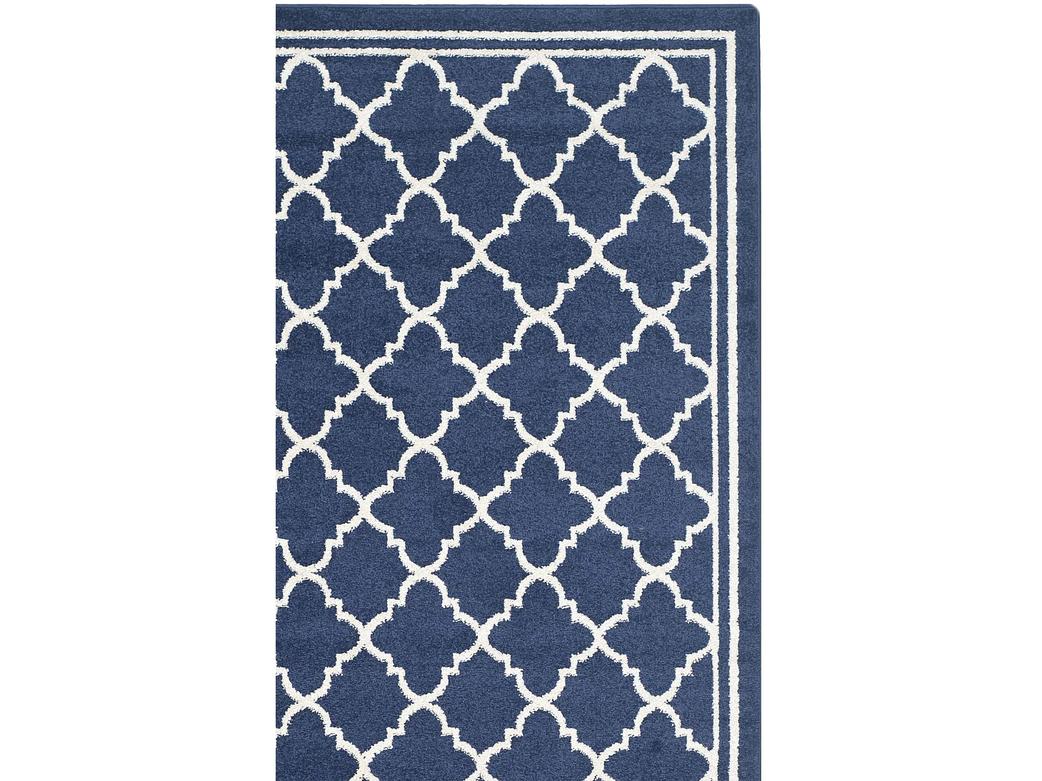 Tapis Bleu Marine/Neutre 122 X 183 cm - Aldona