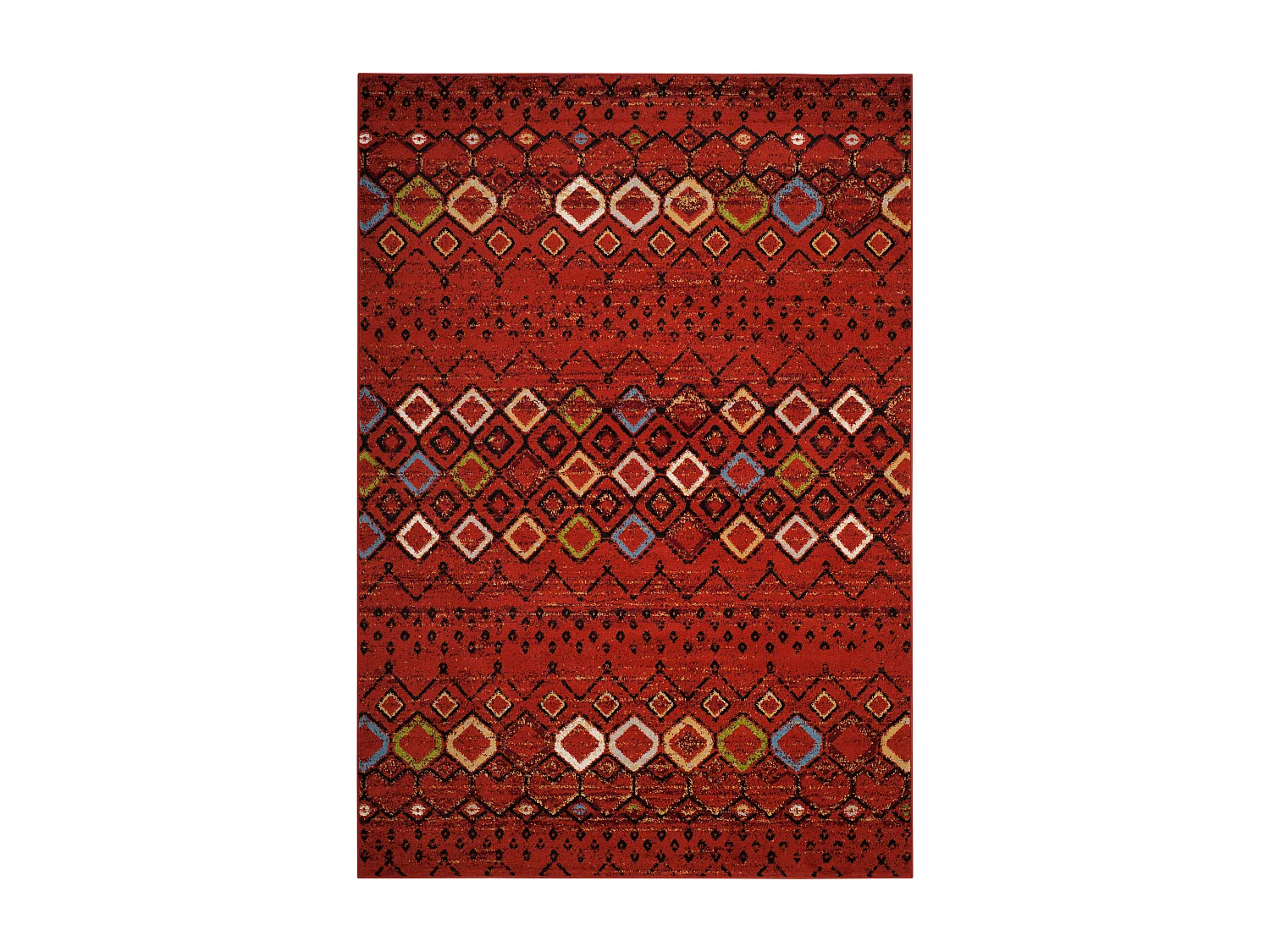 Tapis Rouge/Multicolore 201 X 279 cm - Cullen