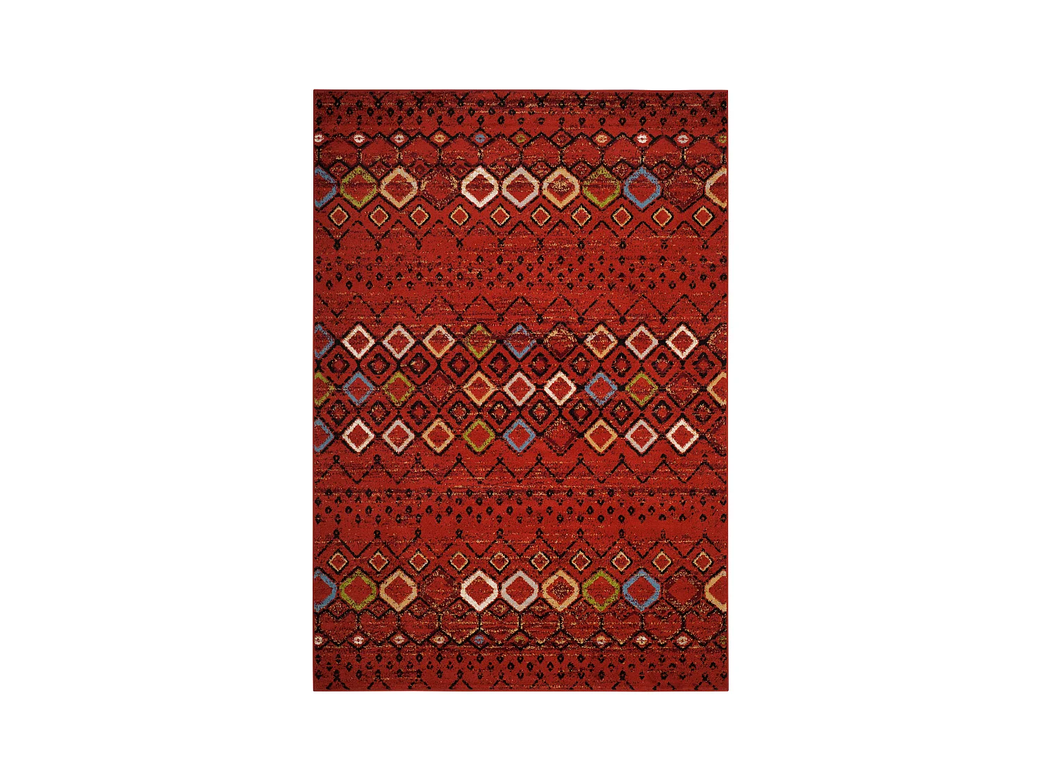 Tapis Rouge/Multicolore 201 X 279 cm - Cullen