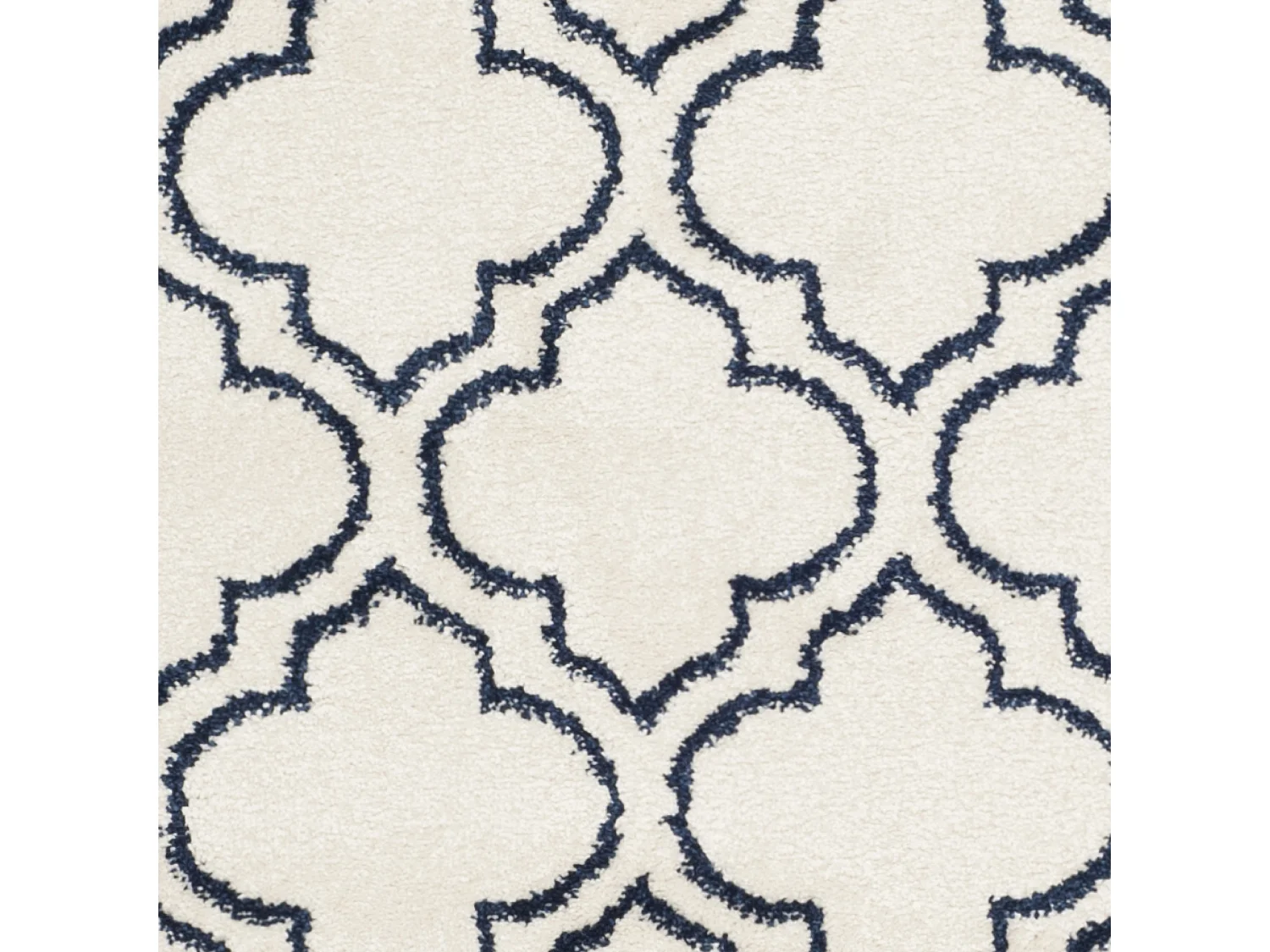 Tapis Neutre/Bleu Marine 76 X 122 cm - Tessa