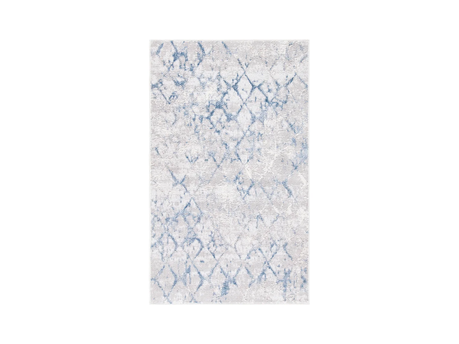 Tapis Gris/Bleu 91 X 152 cm - Léa