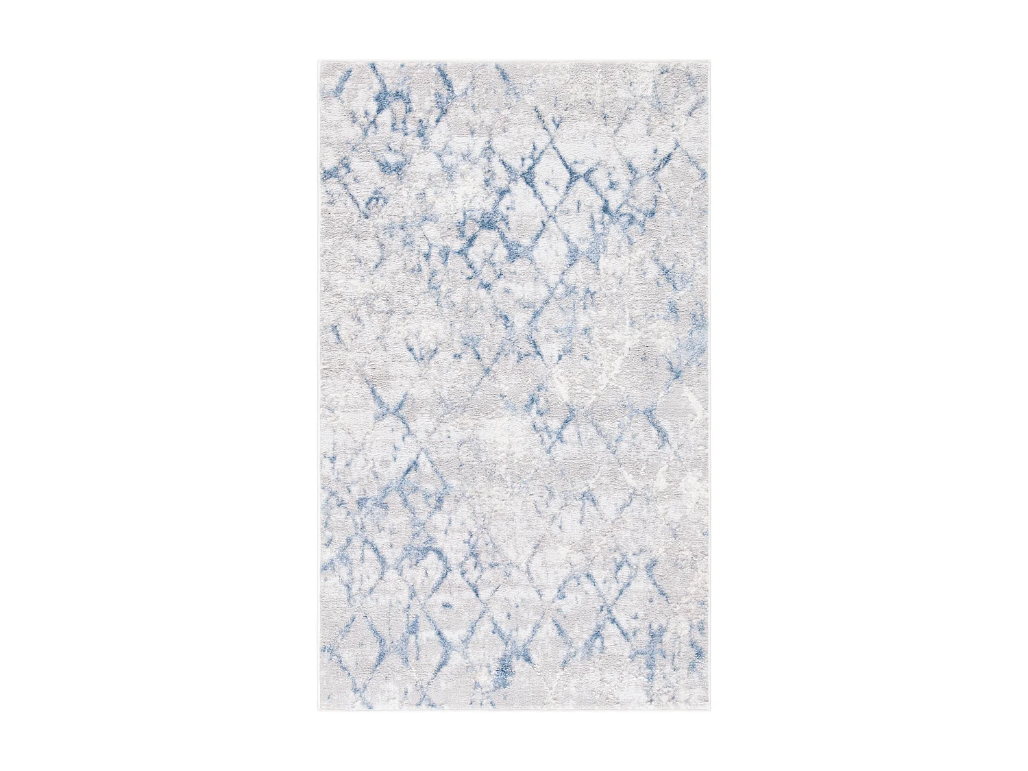 Tapis Gris/Bleu 91 X 152 cm - Léa