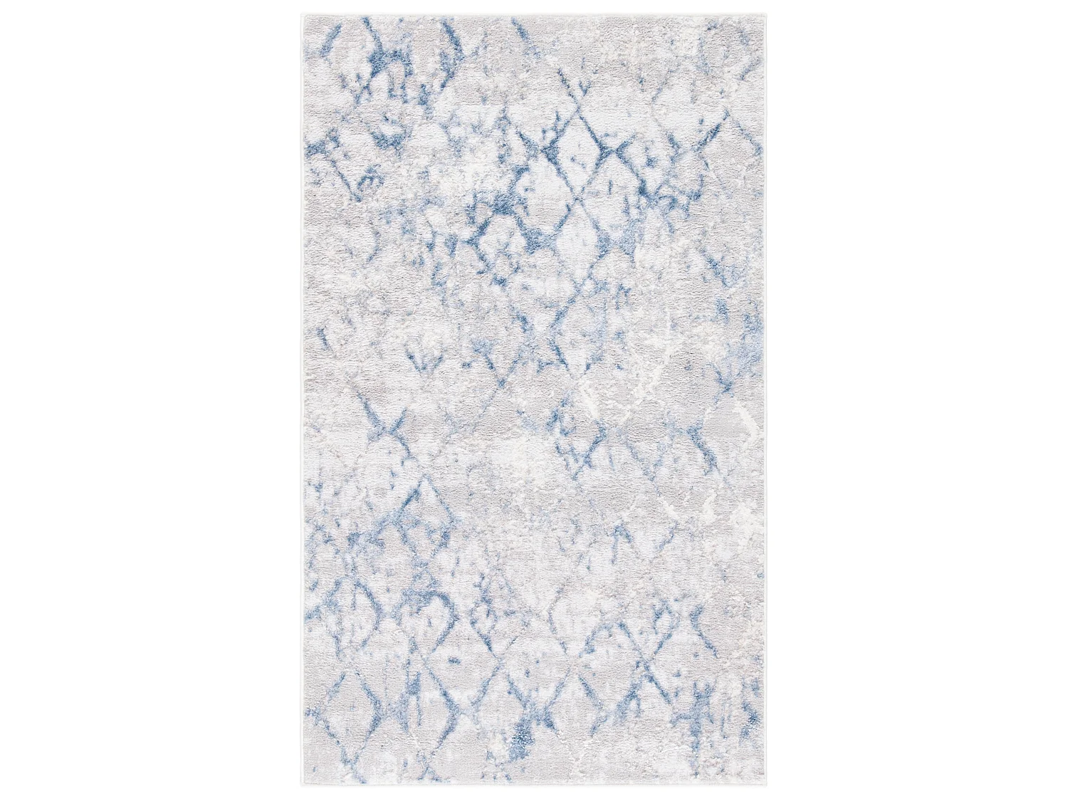 Tapis Gris/Bleu 91 X 152 cm - Léa