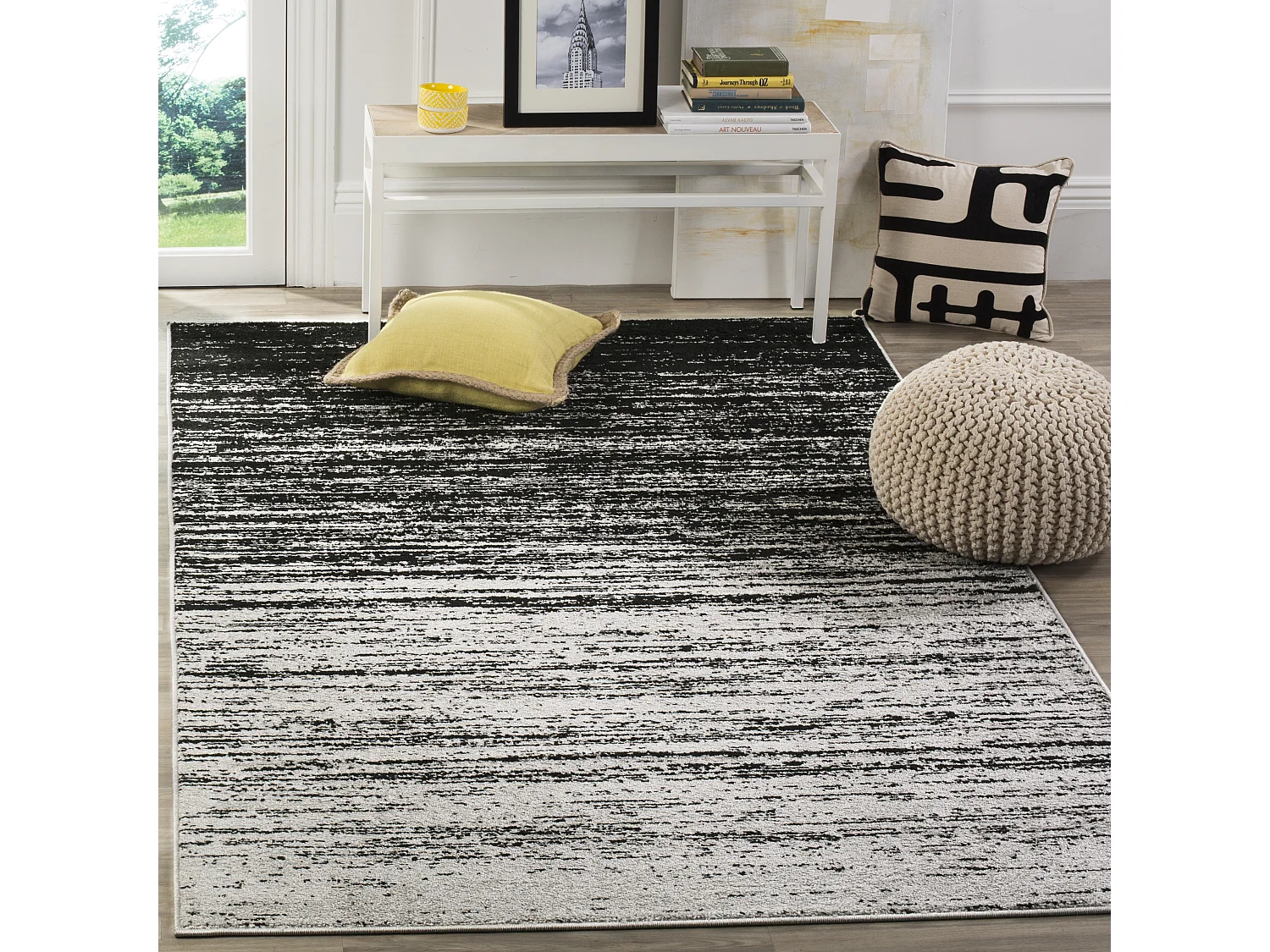 Tapis Gris/Noir 155 X 229 cm - Marius