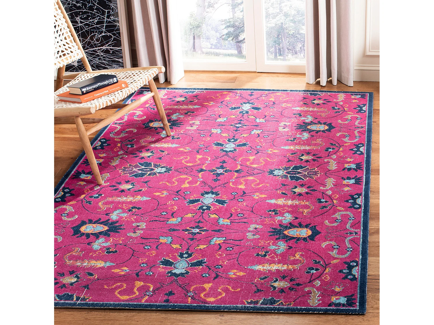 Tapis Rose/Multicolore 155 X 229 cm - Astrid