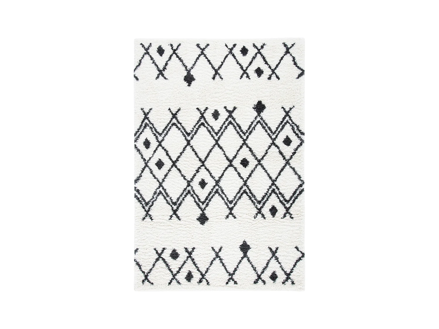 Tapis Neutre/Bleu Marine 122 X 183 cm - Melisande