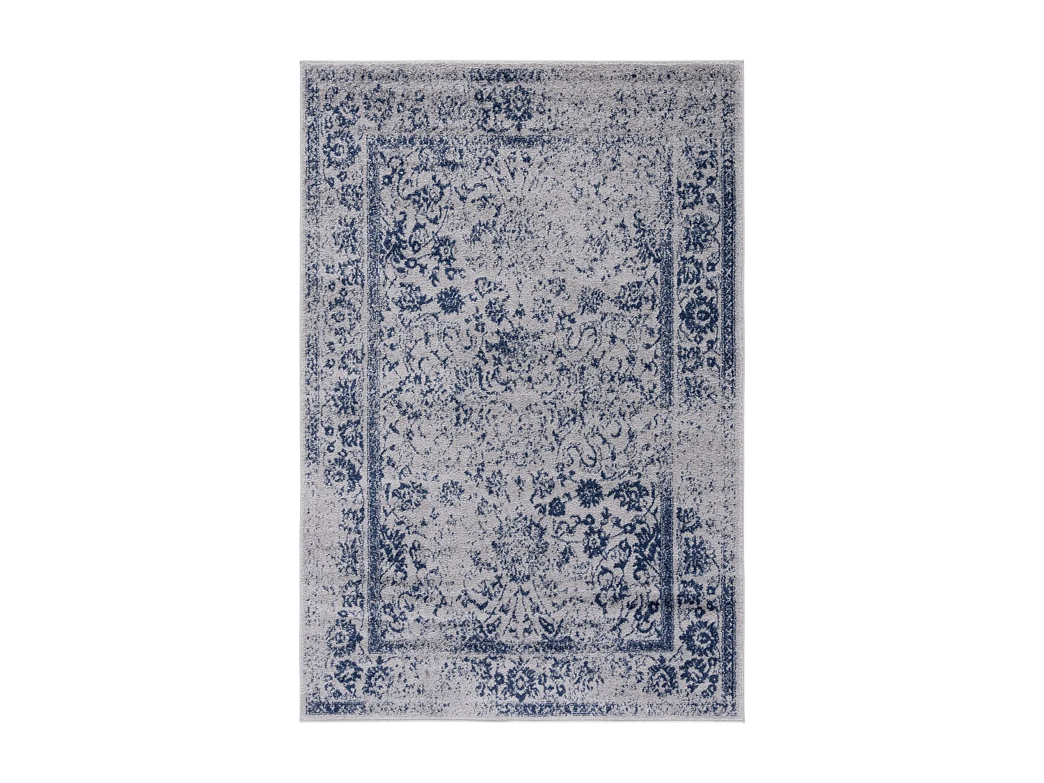 Tapis Gris/Bleu Marine 155 X 229 cm - Lucinda