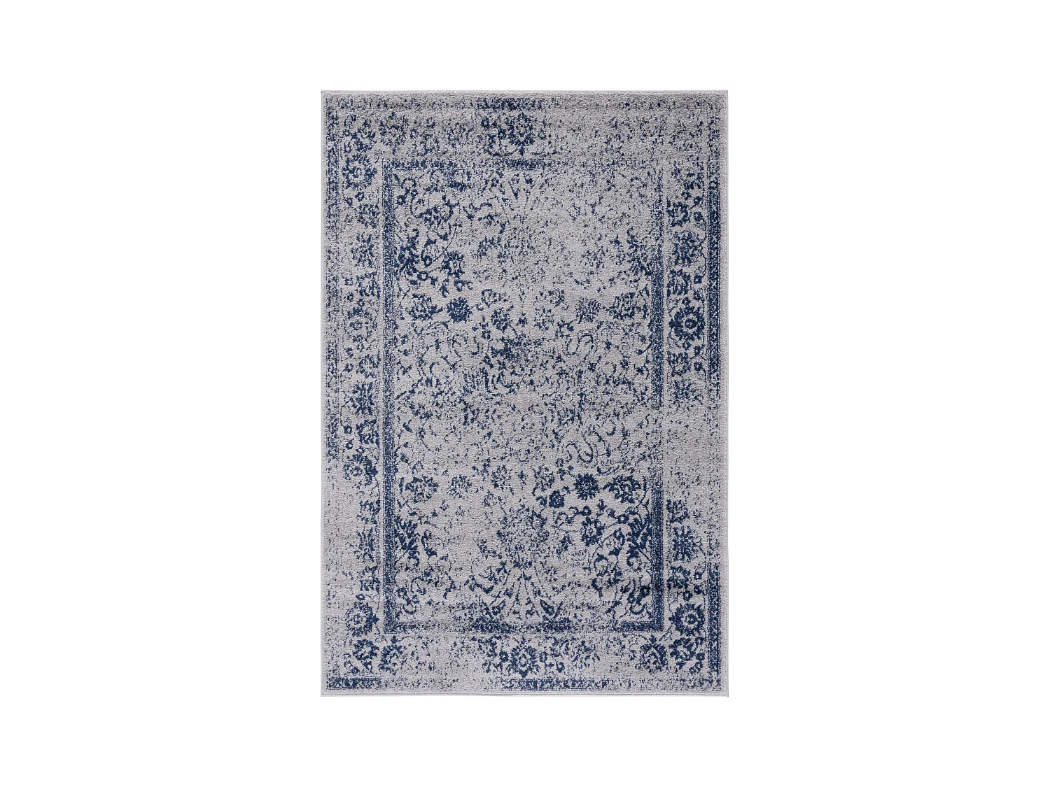 Tapis Gris/Bleu Marine 155 X 229 cm - Lucinda